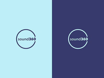 Sound360 logo blue branding challenge circle concept design flat icon illustration logo logocore logodesign logotype monogram music palette portfolio process sound360 vector