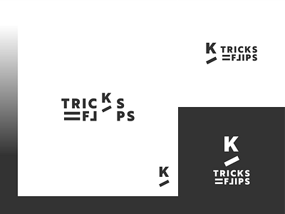 Tricks and Flips black brand branding concept design flat logo logoconcept logocore logodesign logomark logotype monogram process skate skateboard tricksandflips tricksflips wordmark