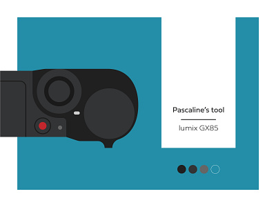 My tool project ( WIP ) blue camera concept design drawing flat graphic design illustration illustration design illustration digital minimalist process