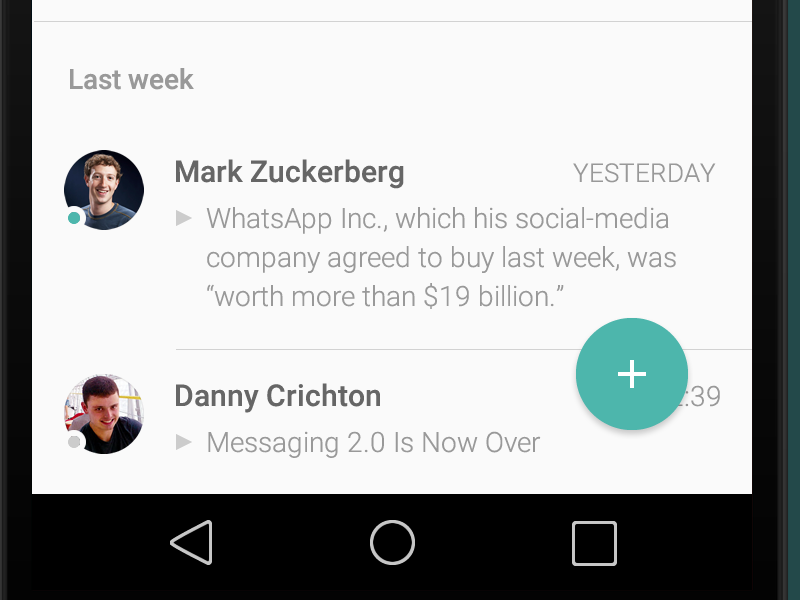 WhatsApp - Material Design whatsapp android material design materialdesign