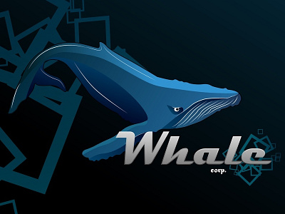Whale corp ai animals logo
