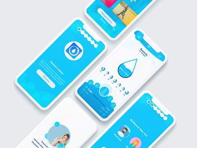 UX\UI App design appdesign apple blue color drop health healthylife iphonex lifestyle sport ui ui design uiux ux water