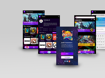 Party Planet App app appdesign branding design flat icon ui ux vector web