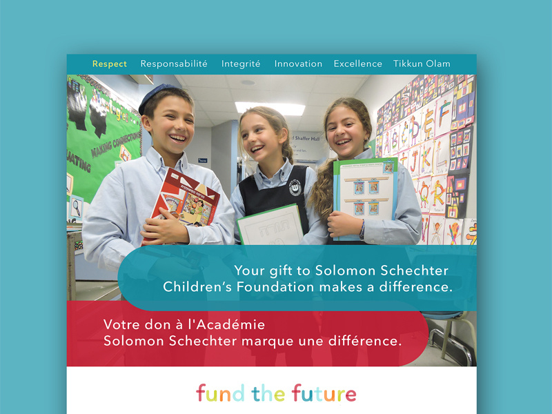 Fund the Future Branding children school colors colours colorful brand