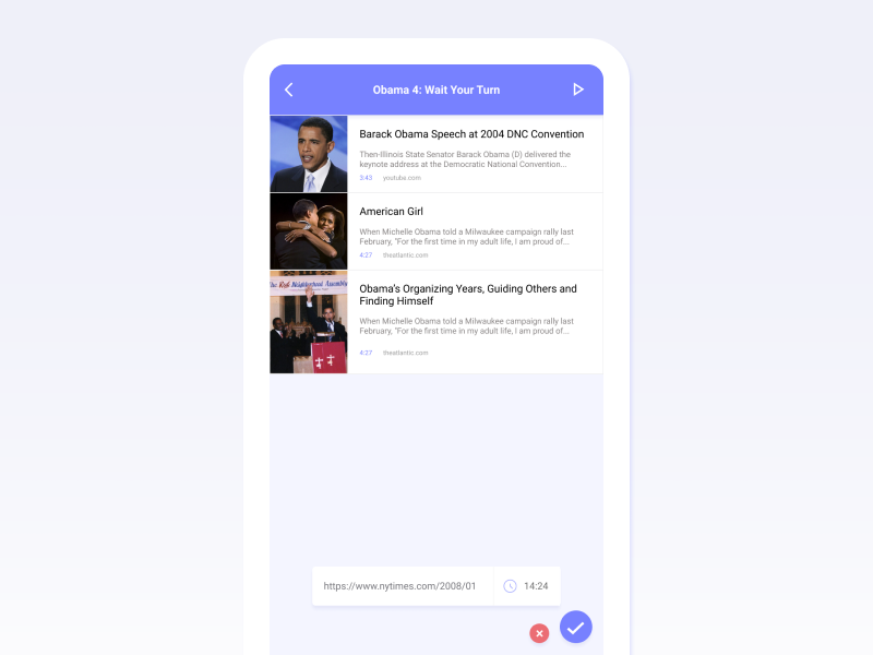 Show Notes App: Add a Show Note obama phone mobile podcasting podcast player app