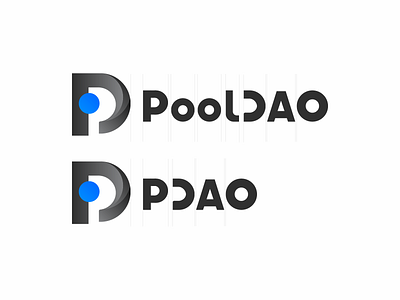 PoolDAO logo branding illustration logo