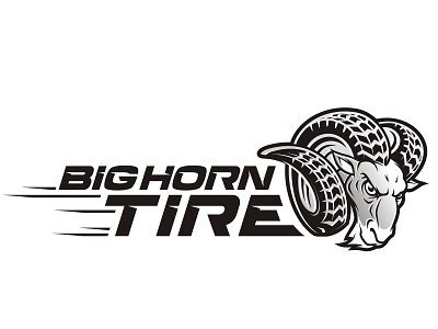 Big Horn Tire Illustrative Logo