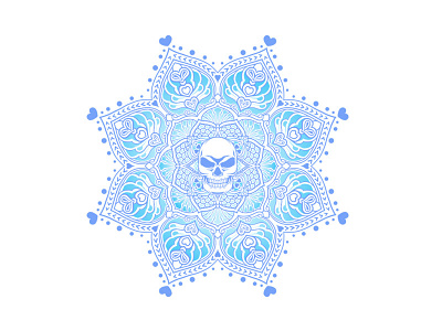 Skull Mandala design illustration mandala vector