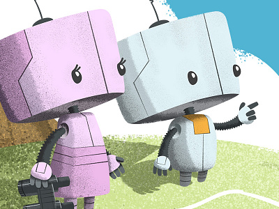 More Robots binoculars bots cute droids robots