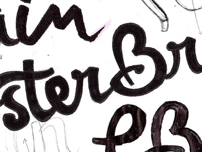 In Progress Hand Lettered Logo lettering typography logo brand