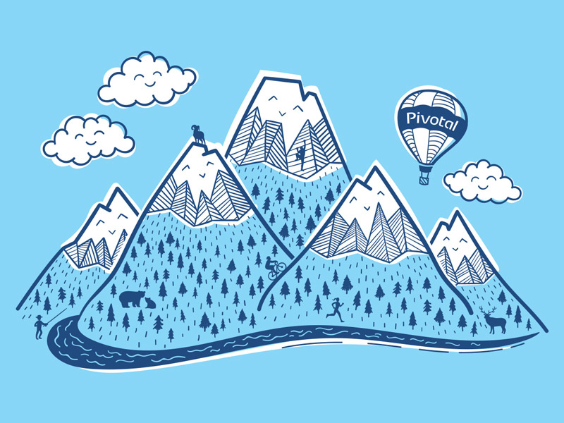Shirt For Company Picnic pivotal clouds mountains shirt