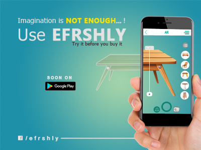EFRSHLY - AR-Based Mobile App app ar augmented ceramic efrshly furniture imagination mobile reality