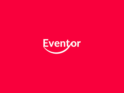 Eventor Logo eventor events logo logodesign management platform red uidesign white