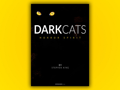 DARK CATS NOVEL COVER cat cats cover cover design dark design novels