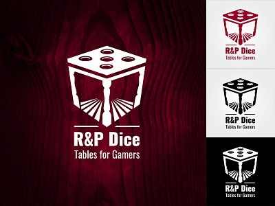 Logo R&P Dice dice furniture game logo table