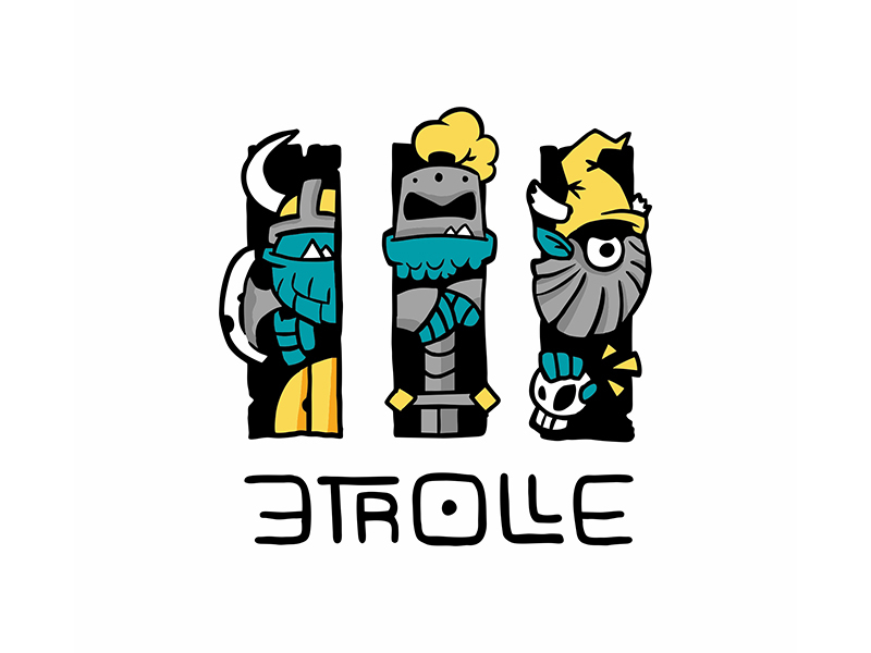 3 Trolls Logo by Dawid Wiącek on Dribbble