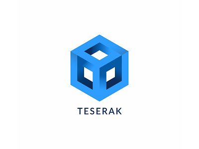 Teserakt Logo branding design infinity it logo logotype technology tesseract