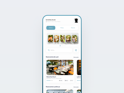 Food Delivery App app design ui uidesign uiux