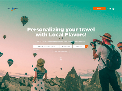 Travel UI design booking landing travel ui uidesign uiux website