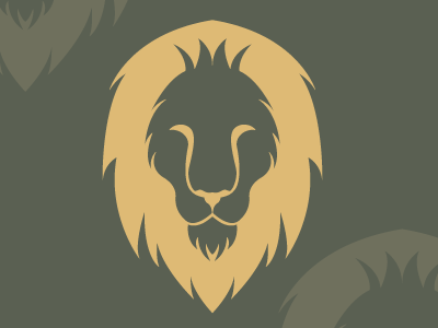 Lion character logo
