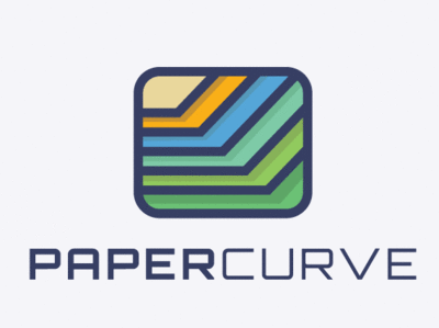 Papercurve brand branding logo