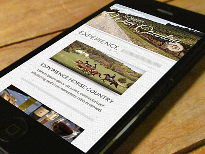 Wine Country homepage mobile responsive rwd texture tourism travel typography wine
