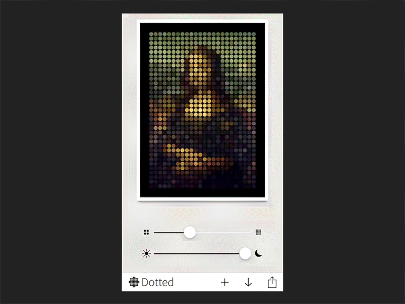 Dotted - Choose Picture app bricks dots html ios monalisa points svg vector