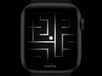 Endless maze game loader ae aep animation animation 2d apple watch black and white circle endless game gif infinite infinite loop labyrinth loader loading maze minimal simple svg svg animation