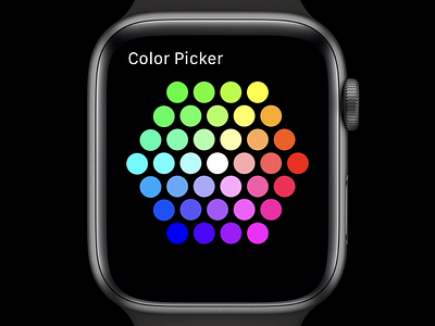 Color Picker for apple watch HUE lights app ae aep animation animation 2d apple watch circle diy dots gif hue infinite infinite loop lamp leds minimal open source rgb simple svg svg animation