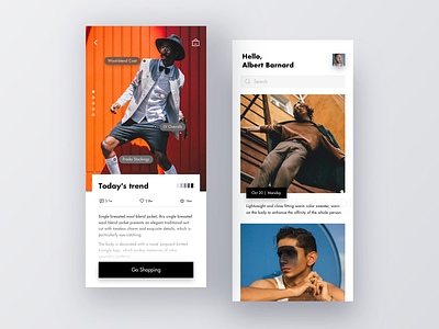 Daily wear app app branding color design luxury photography shopping ui wear