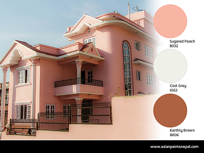 photo Small House Indian House Colour Combination Outside Asian Paints asian paints nepal dribbble