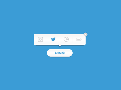 Social Share Button UI Concept 010 css dailyui share share button social social share ui ux web dev