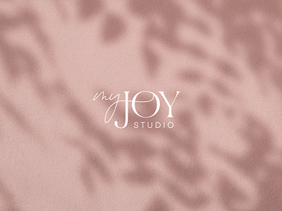 MyJoy Studio Logo Design brand identity branding branding specialist feminine graphic design logo logo design logotype photography logo photography studio small business typography
