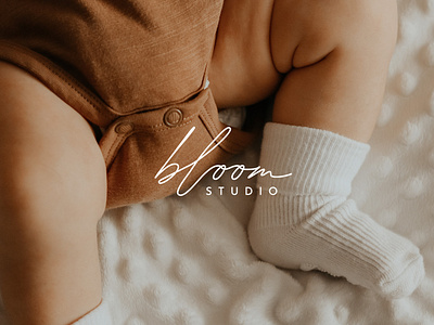 Bloom Studio Logo Design brand identity branding branding specialist custom typography design graphic design logo logo design maternity newborn photography studio typography