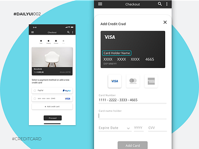 Credit Card Checkout - Daily UI #002
