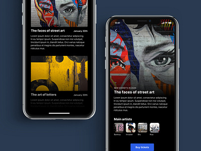 Art events app