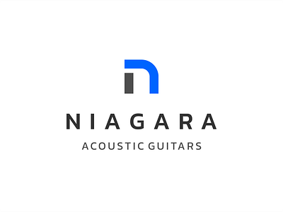 Niagara acoustic guitar guitar logo music waterfall