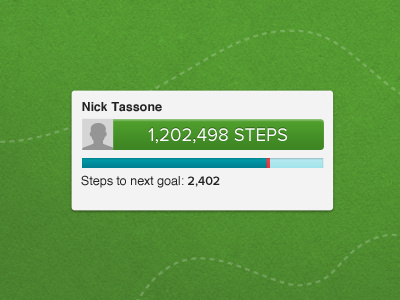 Step Counter bar counter goal graph green steps tab walk