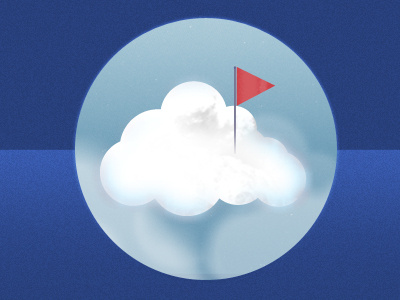 Cloud Claimed cloud flag illustration porthole window