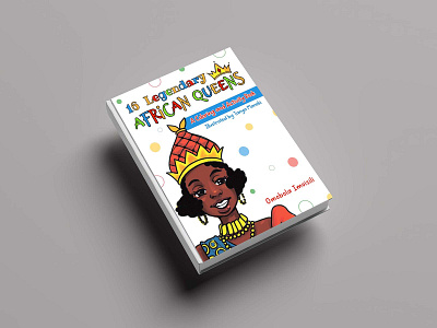 Legendary African Queens Book Cover Design book book cover design book covers covers design designing illustration typography