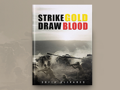 Strike Gold Draw Blood Book Cover Design book cover design book covers branding design illustration typography vector