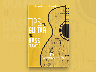 Tips For Guitar And Bass Players Book Cover Design book book cover design book covers branding covers design designing type typography