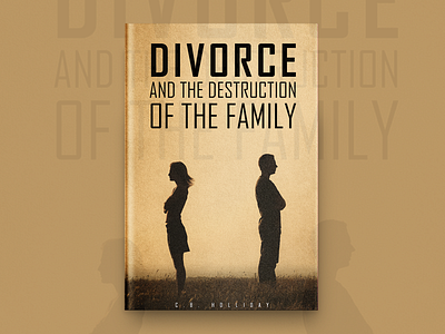 Divorce And The Destruction Of The Family Book Cover Design book book cover design book covers branding covers design designing illustration typography
