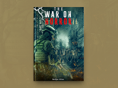 The War On Horror Book Cover Design book book cover design book covers branding covers designing flat illustration type typography