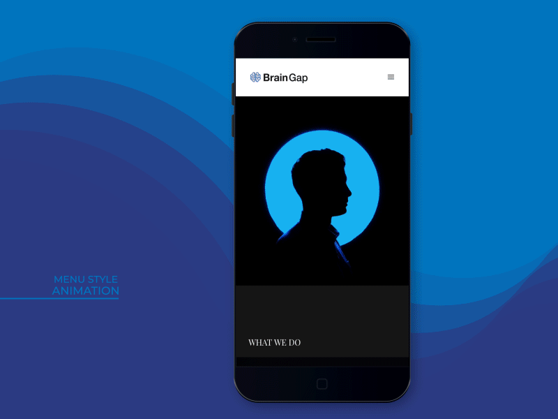 Menu style animation animation design gif menu mobile style ui ux web web design