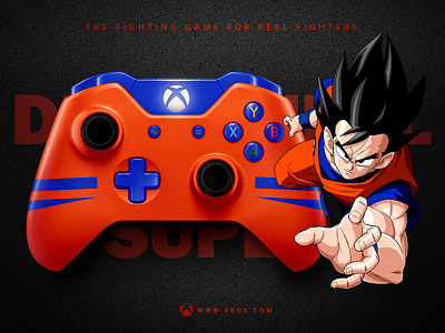 Redesign Concept Xbox Controller Dragon ball