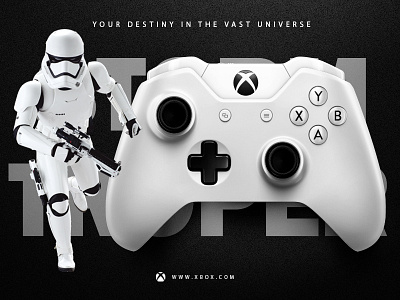 Redesign Concept Xbox Controller Starwar conceptart game app interface design redesign concept starwars ux design uxdesign xbox xbox one