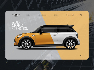 Redesign Mini Cooper Website appdesign mini cooper ui ux design webdesig