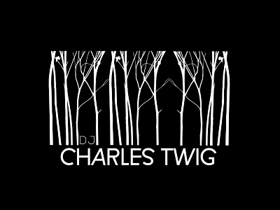 DJ CHARLES TWIG logo brand design illustration logo logodesign