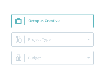 Simple Contact Form contact form iconography icons octopus creative